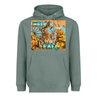 Sage Hello Fall Heavyweight Hoodie - LillyAllenDesigns
