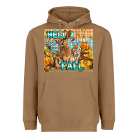 Toasted Coconut Hello Fall Heavyweight Hoodie - LillyAllenDesigns