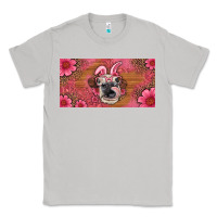 Moon Dust easter heifer with bunny ears and glasses license plate Classic Tee - Artiststas