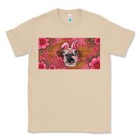 Mushroom easter heifer with bunny ears and glasses license plate Classic Tee - Artiststas