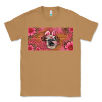 Toasted Coconut easter heifer with bunny ears and glasses license plate Classic Tee - Artiststas