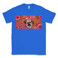 True Royal easter heifer with bunny ears and glasses license plate Classic Tee - Artiststas