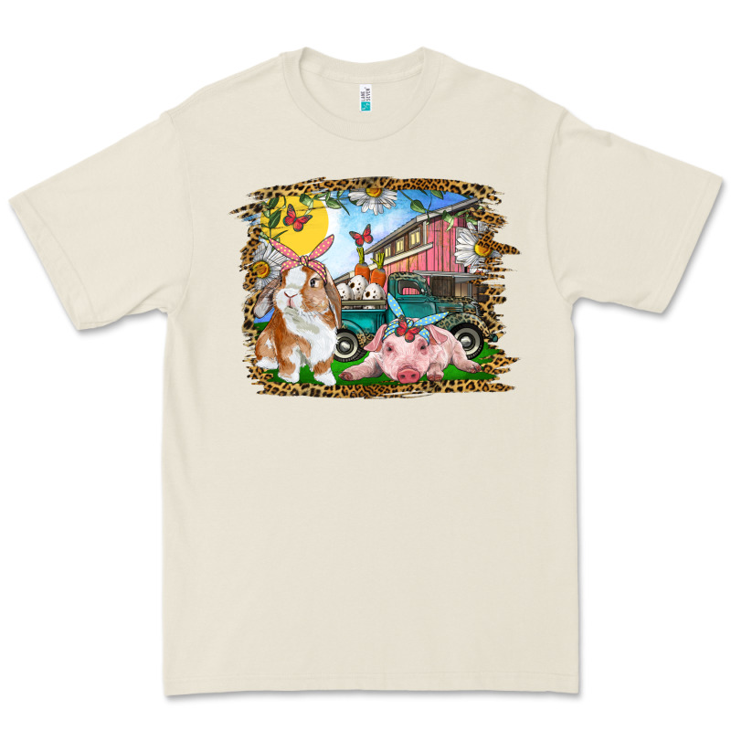 Easter Farm Bunny And Pig Premium Tee by RanaPortraitStore | Teevron