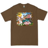 Cacao Easter Farm Bunny And Pig Premium Tee - RanaPortraitStore