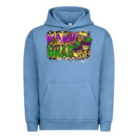 Pigment Pebble Blue mardi gras Urban Hoodie - CowGirlArtShop