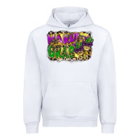 White mardi gras Urban Hoodie - CowGirlArtShop