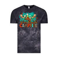 Cloud Black life is better by the campfire Vintage Tee - AdoDesignShop