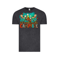 Vintage Black life is better by the campfire Vintage Tee - AdoDesignShop