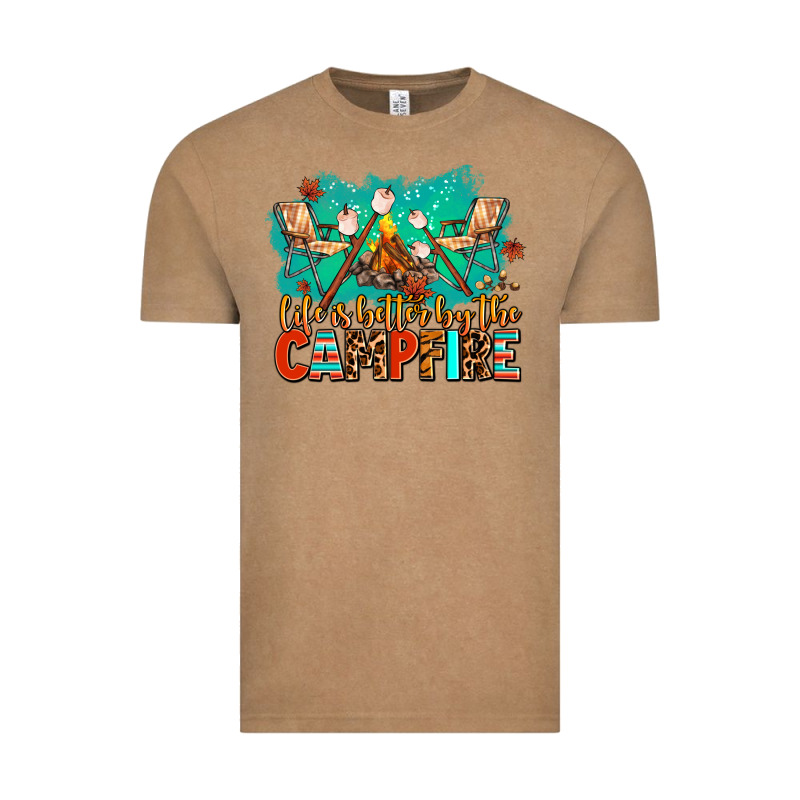 Life Is Better By The Campfire Vintage Tee by AdoDesignShop | Teevron