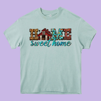 Home Sweet Home Heavy Core Tee Designed By Texasbilliewilder