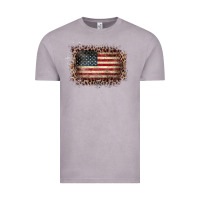 Vintage Zinc Old Leopard American Flag Frame Vintage Tee - Bettercallsaul