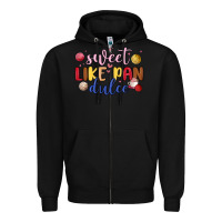 Black sweet like pan dulce Zipper Hoodie - MaliasSmallBusiness