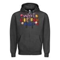 Charcoal Heather sweet like pan dulce Zipper Hoodie - MaliasSmallBusiness