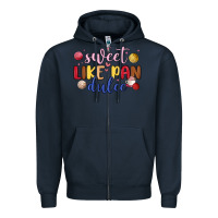 Navy sweet like pan dulce Zipper Hoodie - MaliasSmallBusiness
