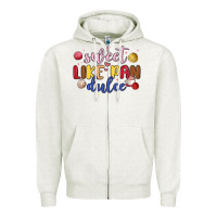 Oatmeal Heather sweet like pan dulce Zipper Hoodie - MaliasSmallBusiness