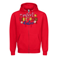 Red sweet like pan dulce Zipper Hoodie - MaliasSmallBusiness