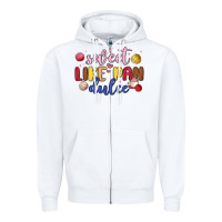 White sweet like pan dulce Zipper Hoodie - MaliasSmallBusiness