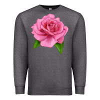 Charcoal Heather Perfume Delight Rose Premium Sweatshirt - LillyAllenDesigns
