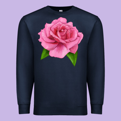 Perfume Delight Rose Premium Sweatshirt Designed By Lillyallendesigns