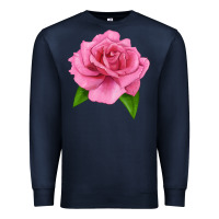 Navy Perfume Delight Rose Premium Sweatshirt - LillyAllenDesigns