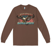 Chestnut legendary born free eagle Long Sleeve Tee - NancyCooperArtShop
