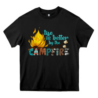 Black life is better by the campfire Heavy Core Tee - Artiststas