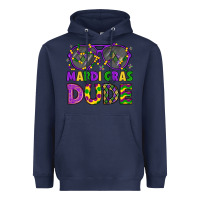 Navy mardi gras celebration design Heavyweight Hoodie - LillyAllenDesigns
