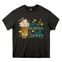 Asphalt half human half coffee Heavy Core Tee - texasbilliewilder