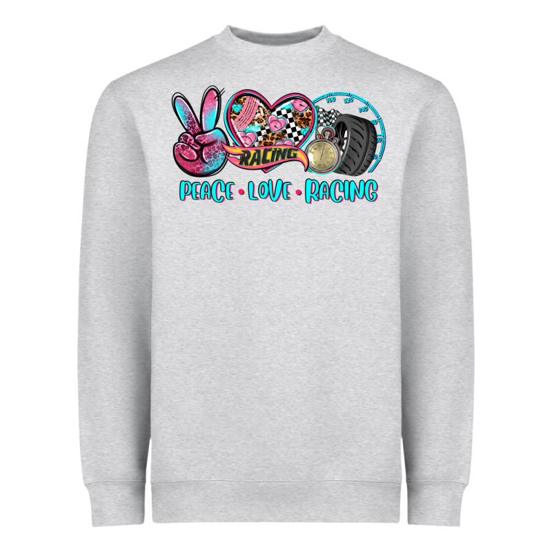 Peace Love Racing Heavyweight Sweatshirt by AdoDesignShop | Teevron