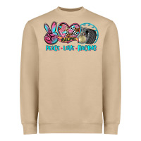 Mushroom peace love racing Heavyweight Sweatshirt - AdoDesignShop