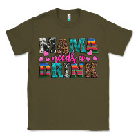 Army Green western mama needs a drink Classic Tee - Artiststas