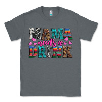 Charcoal Heather western mama needs a drink Classic Tee - Artiststas