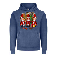 Vintage Denim Merry christmas elfs Vintage Hoodie - FaDigitalArtStudio