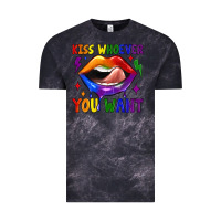 Cloud Black kiss whoever you want Vintage Tee - JahusDesignShop