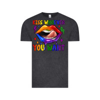 Vintage Black kiss whoever you want Vintage Tee - JahusDesignShop