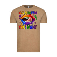 Vintage Coffee kiss whoever you want Vintage Tee - JahusDesignShop