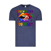Vintage Denim kiss whoever you want Vintage Tee - JahusDesignShop