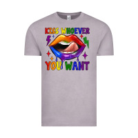 Kiss Whoever You Want Vintage Tee | Teevron