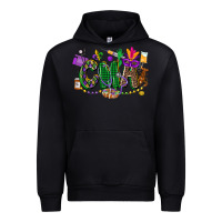 Black cma mardi gras cowgirl Urban Hoodie - CowGirlArtShop