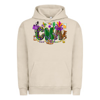 Pigment French Oak cma mardi gras cowgirl Urban Hoodie - CowGirlArtShop