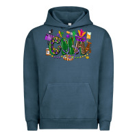 Pigment Midnight Navy cma mardi gras cowgirl Urban Hoodie - CowGirlArtShop