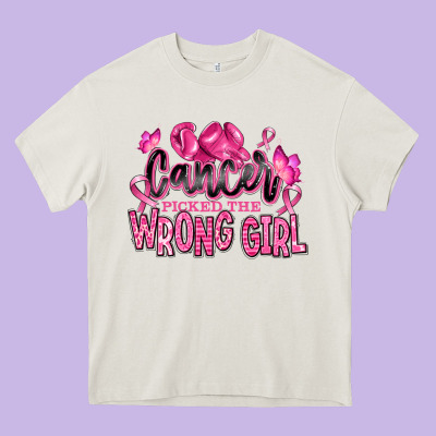 Heavy Core Tee cancer picked the wrong girl
