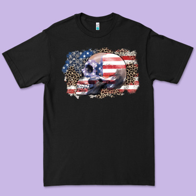 American Skull Premium Tee Designed By Zillion Design Studio