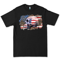 Black american skull Premium Tee - Zillion Design Studio