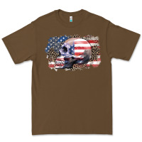 Cacao american skull Premium Tee - Zillion Design Studio