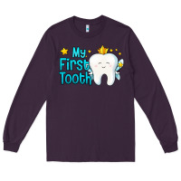 Plum my first tooth tooth fairy Long Sleeve Tee - Jasminsmagicworld