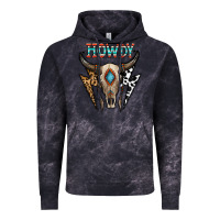 Cloud Black howdy boho skull Vintage Hoodie - CowhideDigitalArt