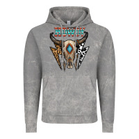 Cloud Rock howdy boho skull Vintage Hoodie - CowhideDigitalArt
