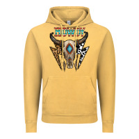 Vintage Mustard howdy boho skull Vintage Hoodie - CowhideDigitalArt