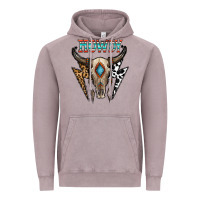 Vintage Zinc howdy boho skull Vintage Hoodie - CowhideDigitalArt